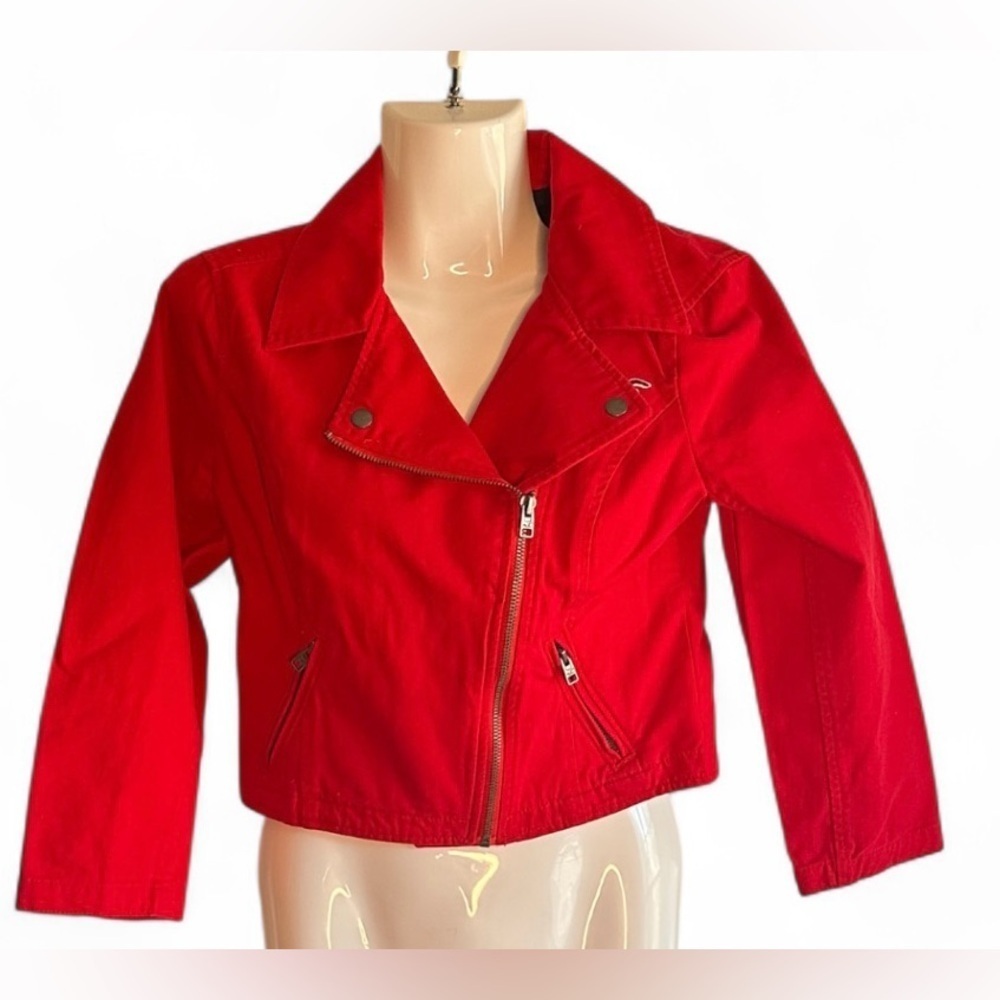 Hollister Vibrant Red Jacket Size Medium